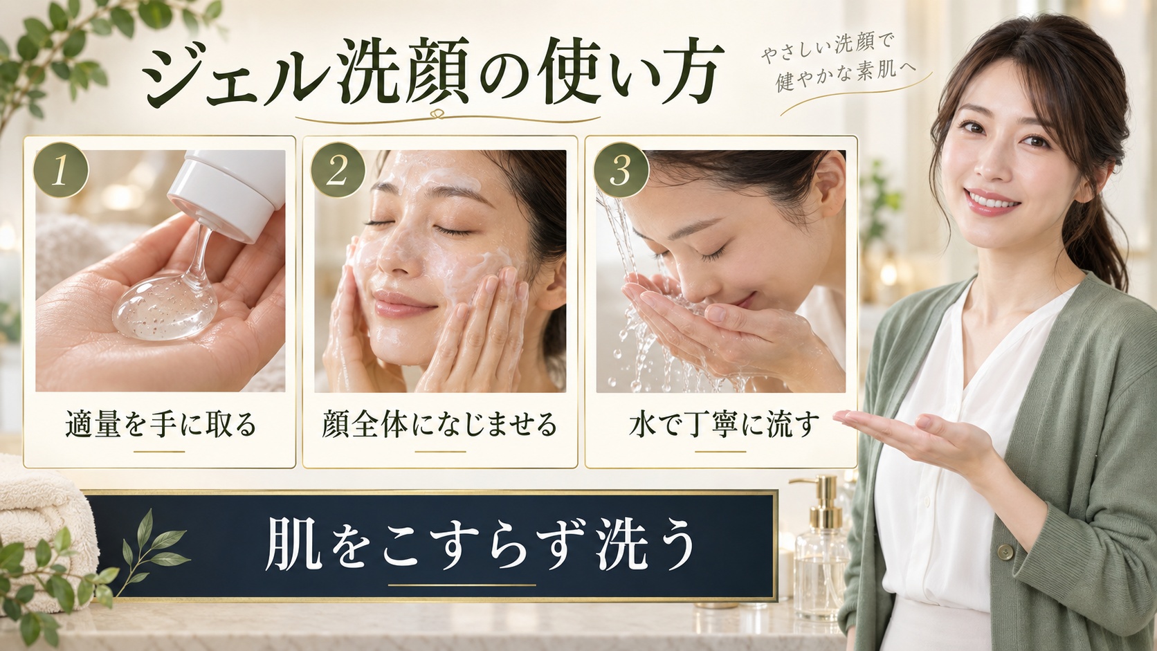 エンビロンのクレンジングジェル効果と使い方|毛穴を整える洗顔法 アイキャッチ