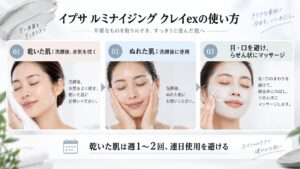 イプサルミナイジングクレイexの使い方｜角栓を落とす乾湿使い分けと頻度