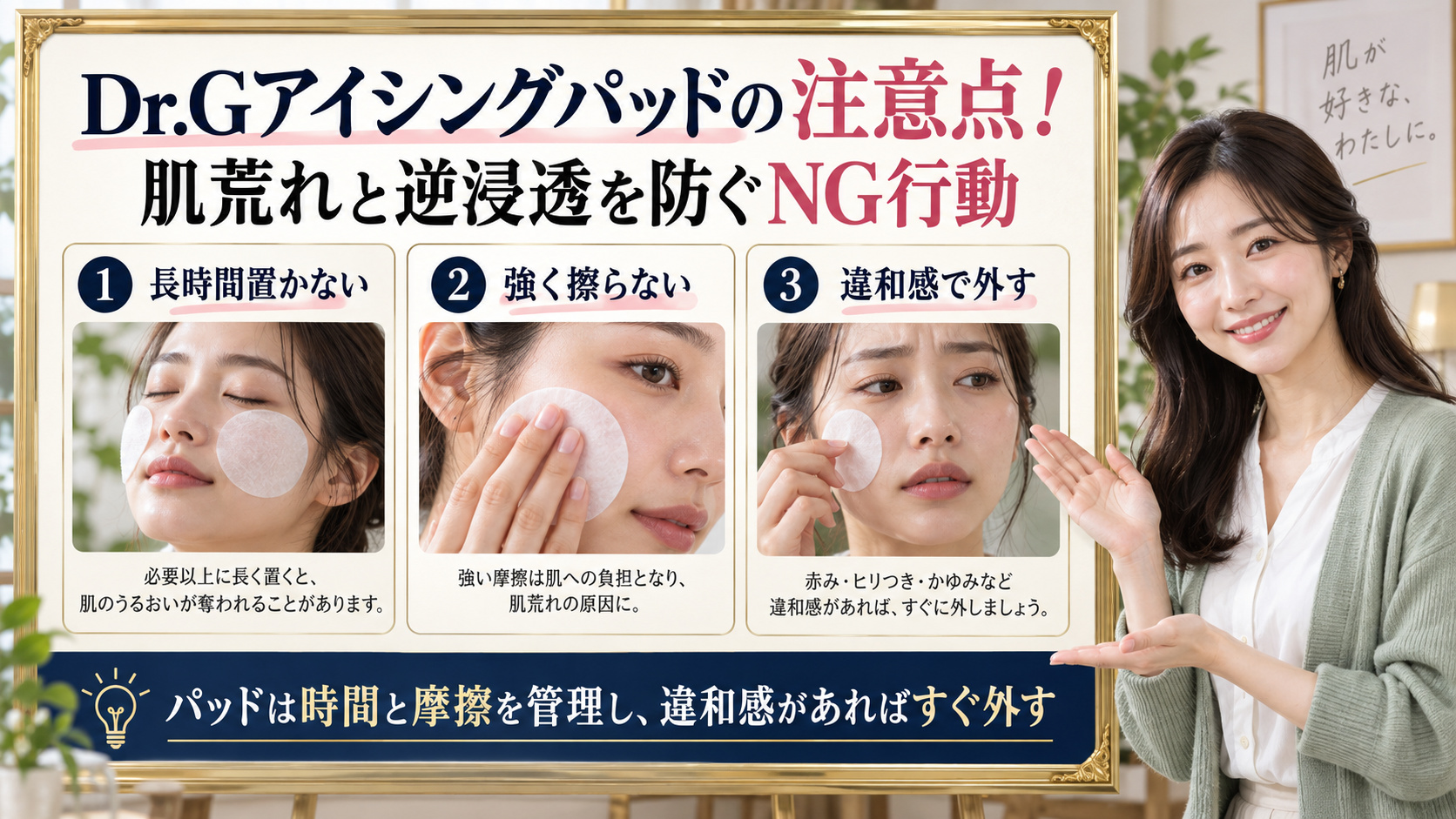 Dr.Gアイシングパッドの注意点を解説するアイキャッチ