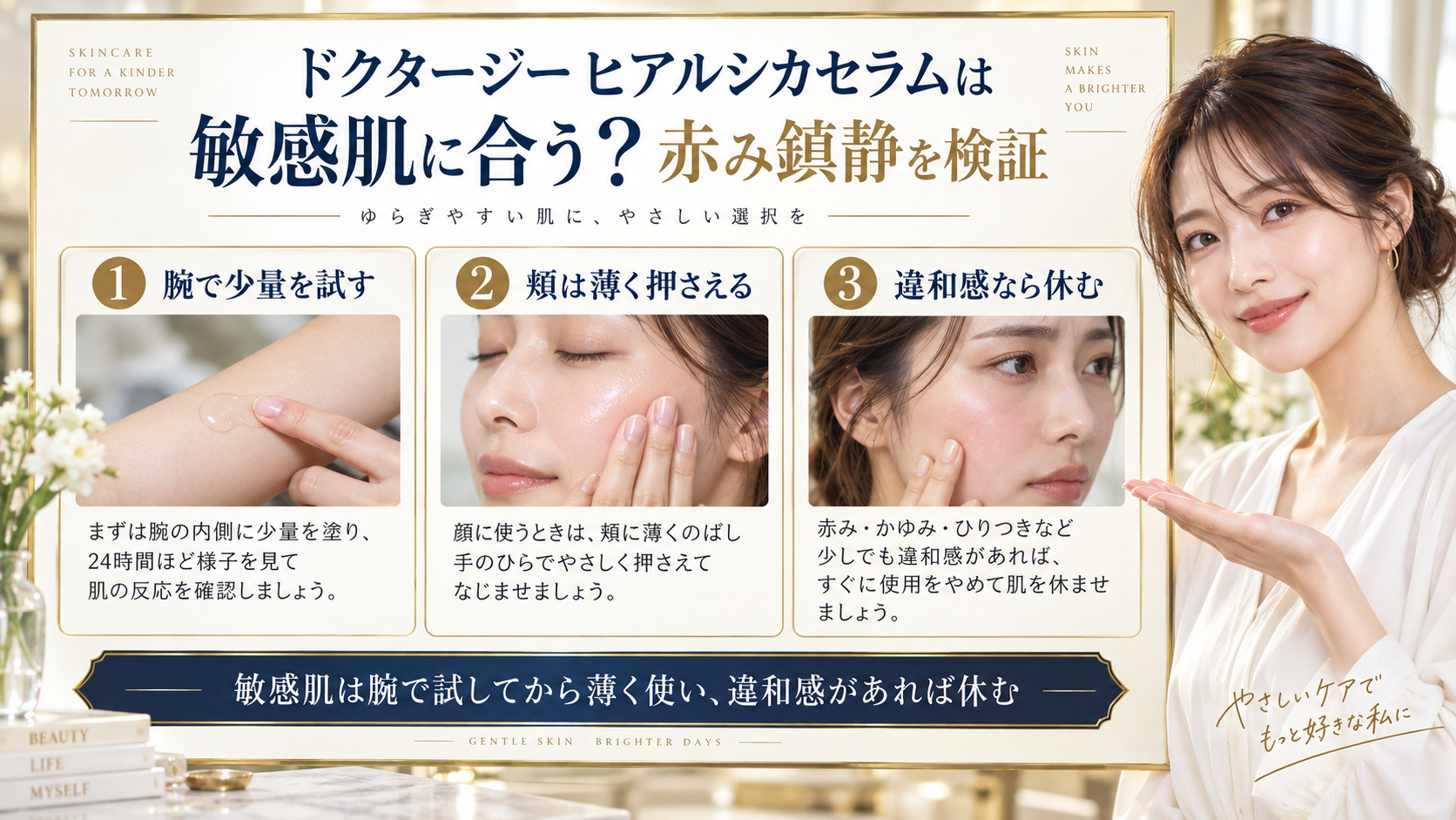 ドクタージー ヒアルシカセラムの敏感肌への使い方を検証したアイキャッチ