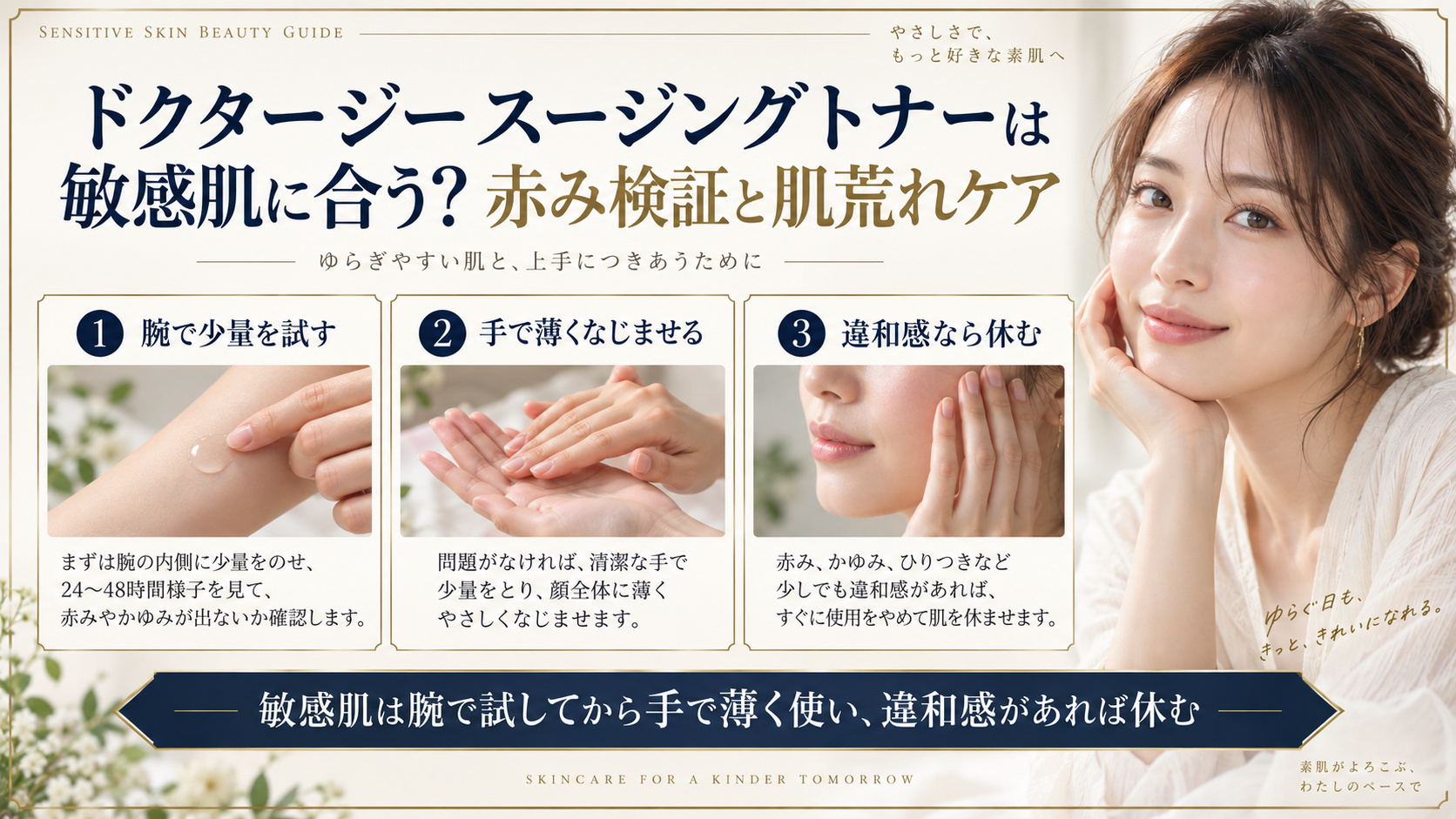 ドクタージー スージングトナーの敏感肌への使い方を検証したアイキャッチ