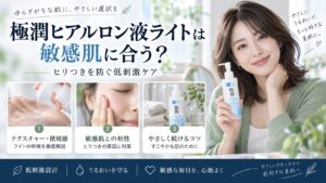 極潤ヒアルロン液ライトは敏感肌に合う？ヒリつきを防ぐ低刺激ケア