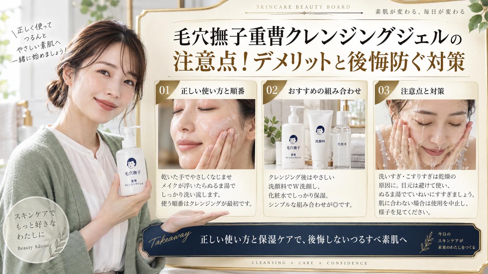 毛穴撫子重曹クレンジングジェルの注意点!デメリットと後悔防ぐ対策