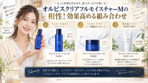 オルビスクリアフルモイスチャーMの相性！効果高める組み合わせ