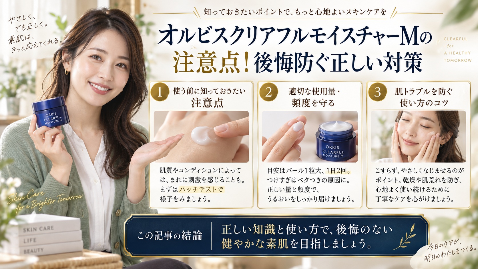 オルビスクリアフルモイスチャーMの注意点！後悔防ぐ正しい対策