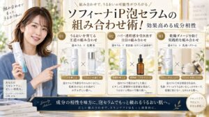 ソフィーナiP泡セラムの組み合わせ術！効果高める成分相性