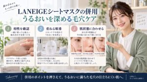 LANEIGEシートマスクの併用｜うるおいを深める毛穴ケアを3ステップで解説するアイキャッチ