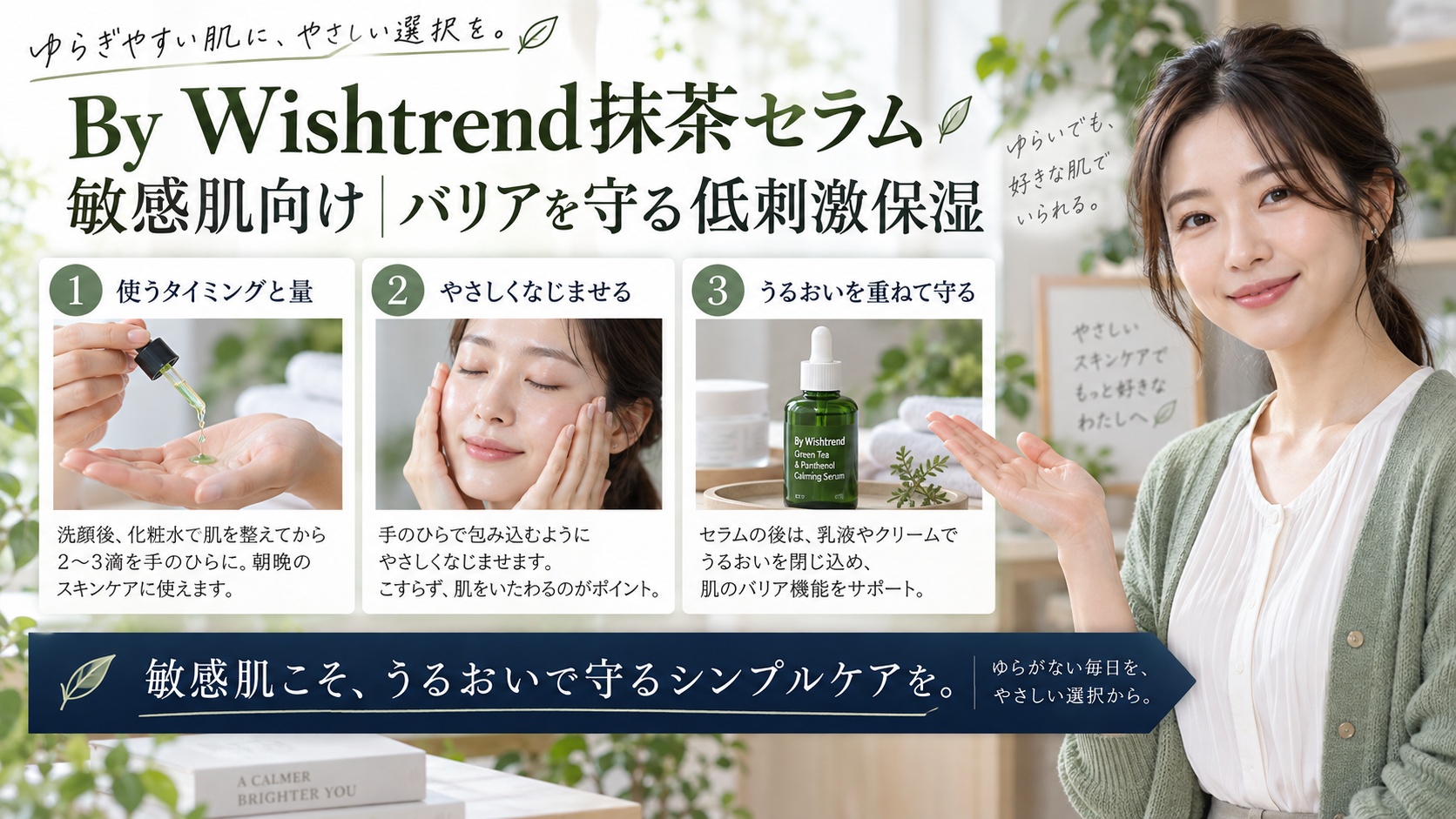 HaruharuローズPDRN使い方|毛穴を整える適量と塗り方を3ステップで解説するアイキャッチ
