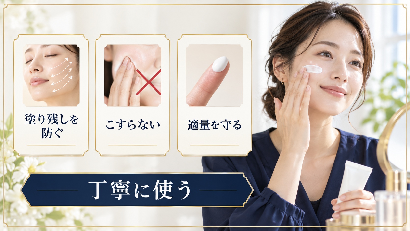 ミシャエッセンスサンスクリーンの注意点を示すアイキャッチ