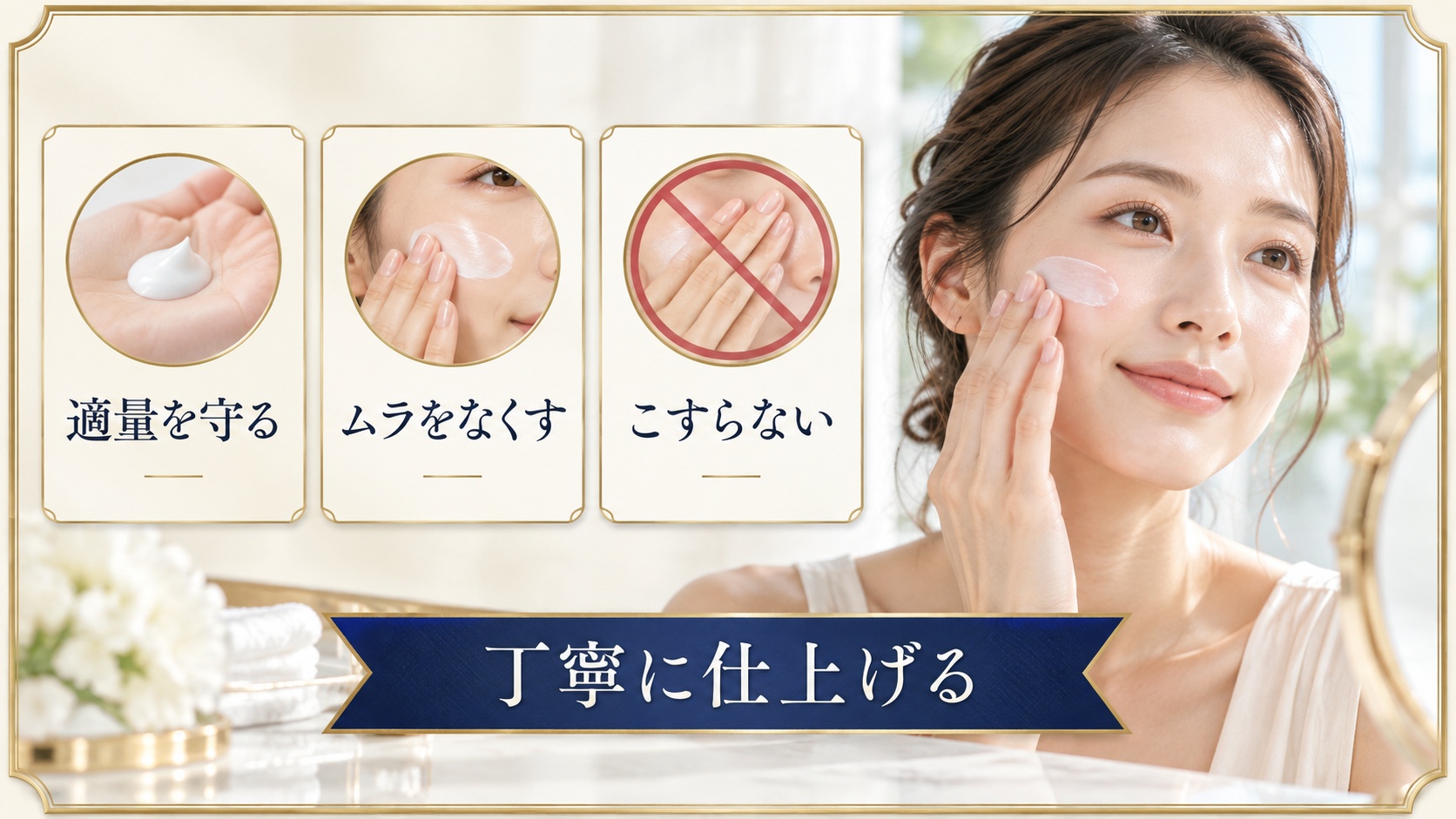 ミシャグロウデューイサンスクリーンの注意点を示すアイキャッチ