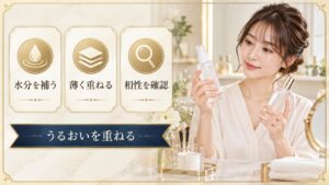 CNPシカモイストミストと化粧水の併用相性を示すアイキャッチ
