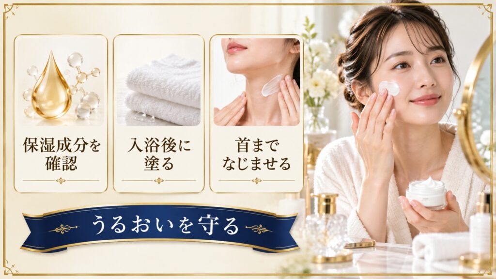乾燥肌向け保湿クリームの選び方を示すアイキャッチ