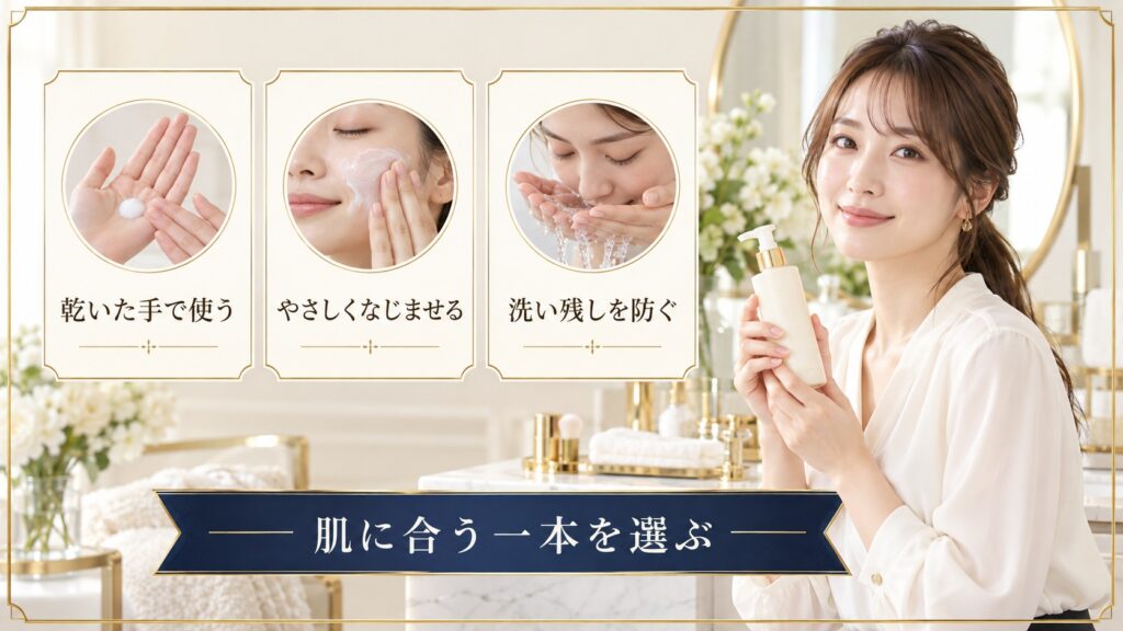 ダブル洗顔不要ミルククレンジングの毛穴洗浄力と失敗しない選び方