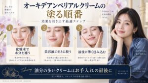 オーキデアンペリアルクリームの塗る順番