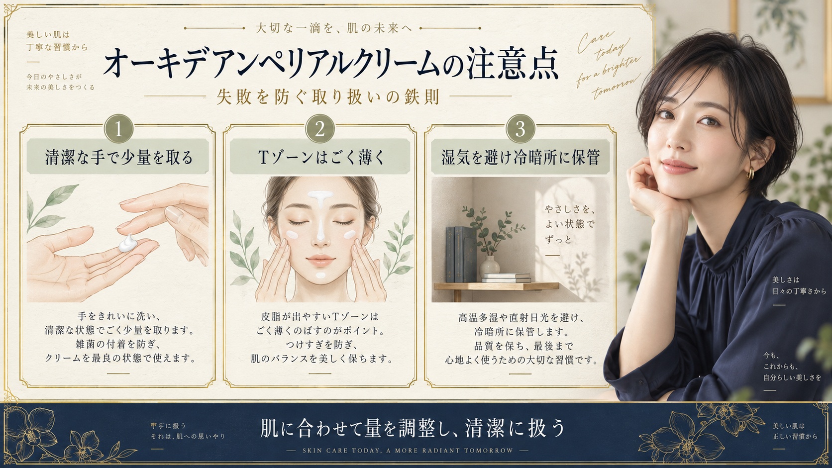 オーキデアンペリアルクリームの注意点