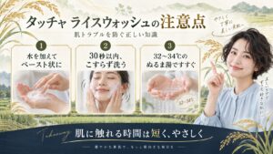タッチャ ライスウォッシュの注意点