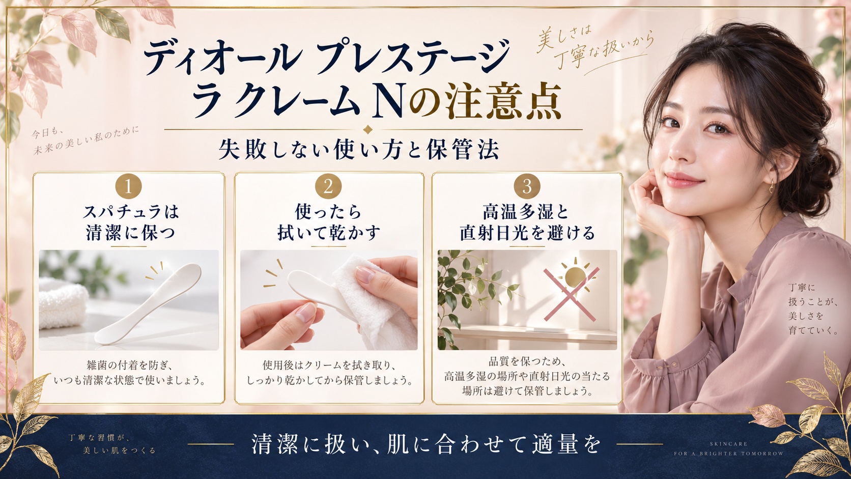 ディオール プレステージ ラ クレーム Nの注意点