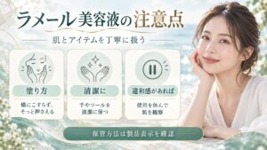 ラメール美容液の注意点