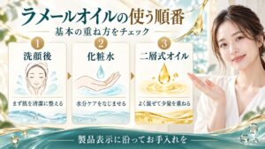 ラメールオイルの使う順番