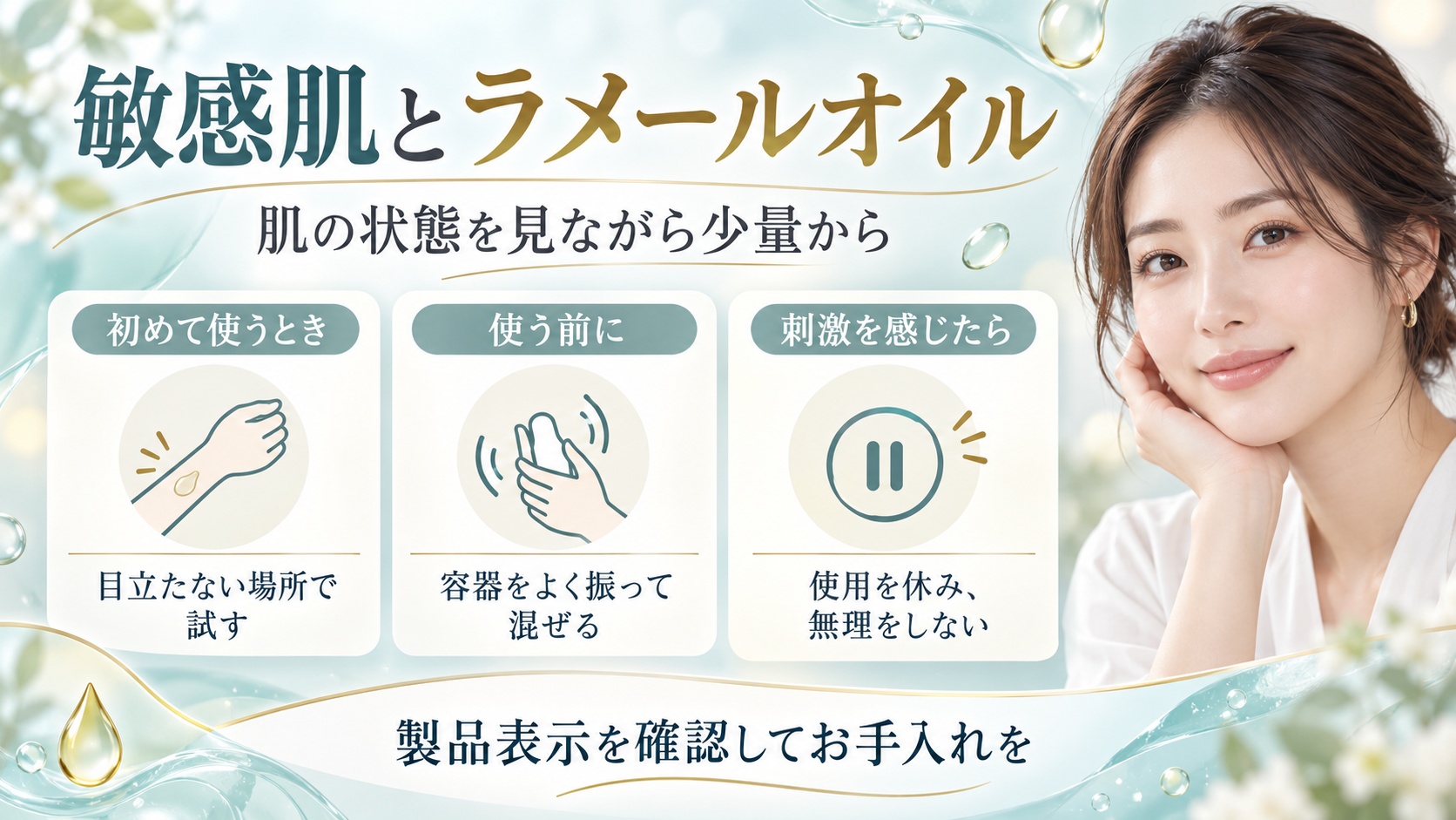 敏感肌とラメールオイル