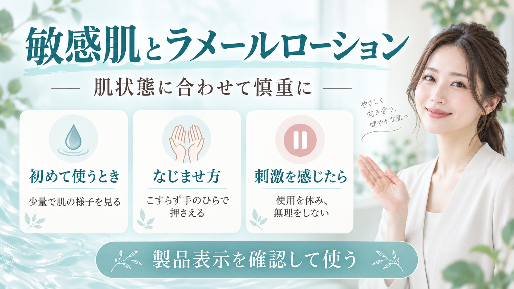 敏感肌とラメールローション