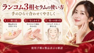 ランコム3相セラムの使い方