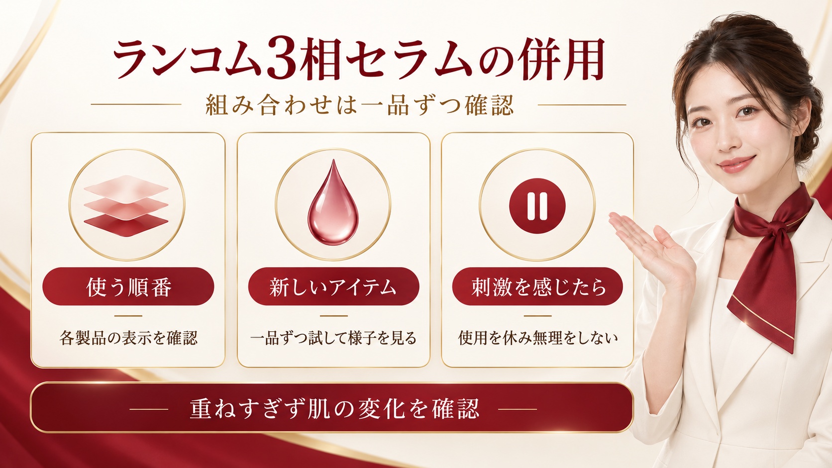 ランコム3相セラムの併用