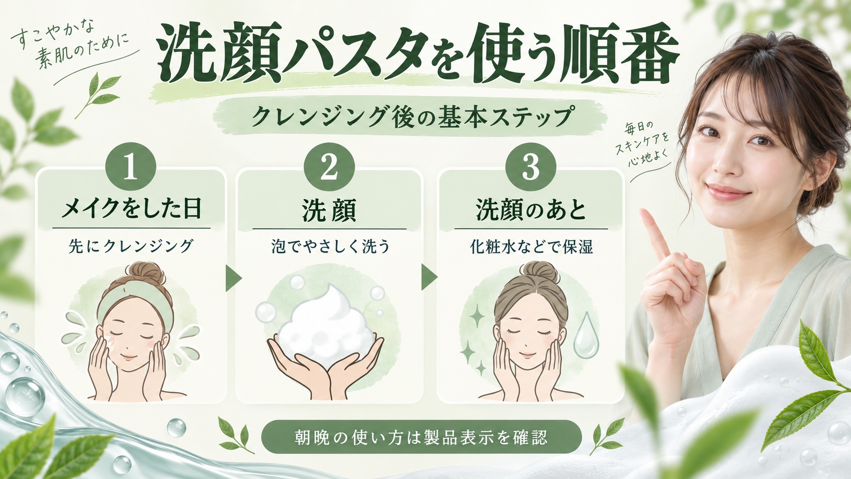 洗顔パスタを使う順番