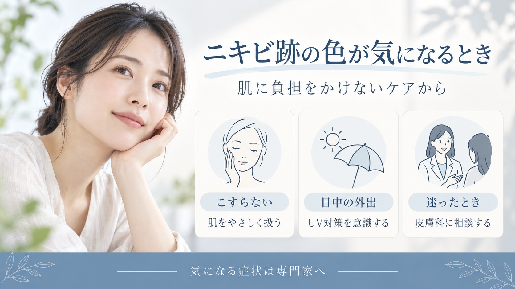 ニキビ跡の色が気になるとき