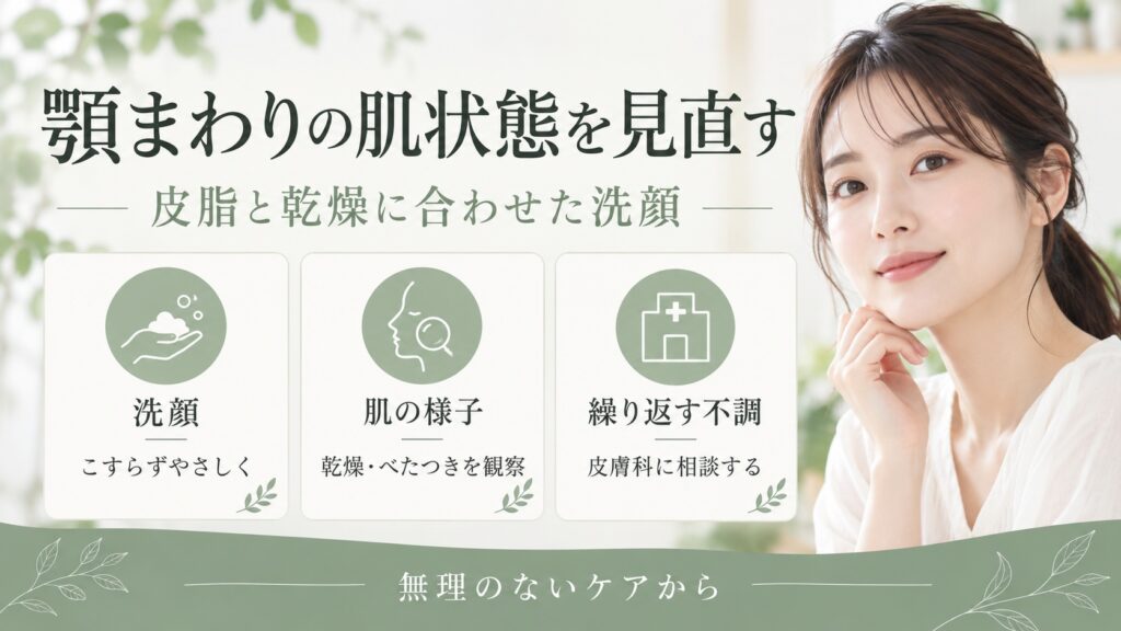 顎まわりの肌状態を見直す
