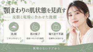 顎まわりの肌状態を見直す