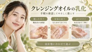クレンジングオイルの乳化