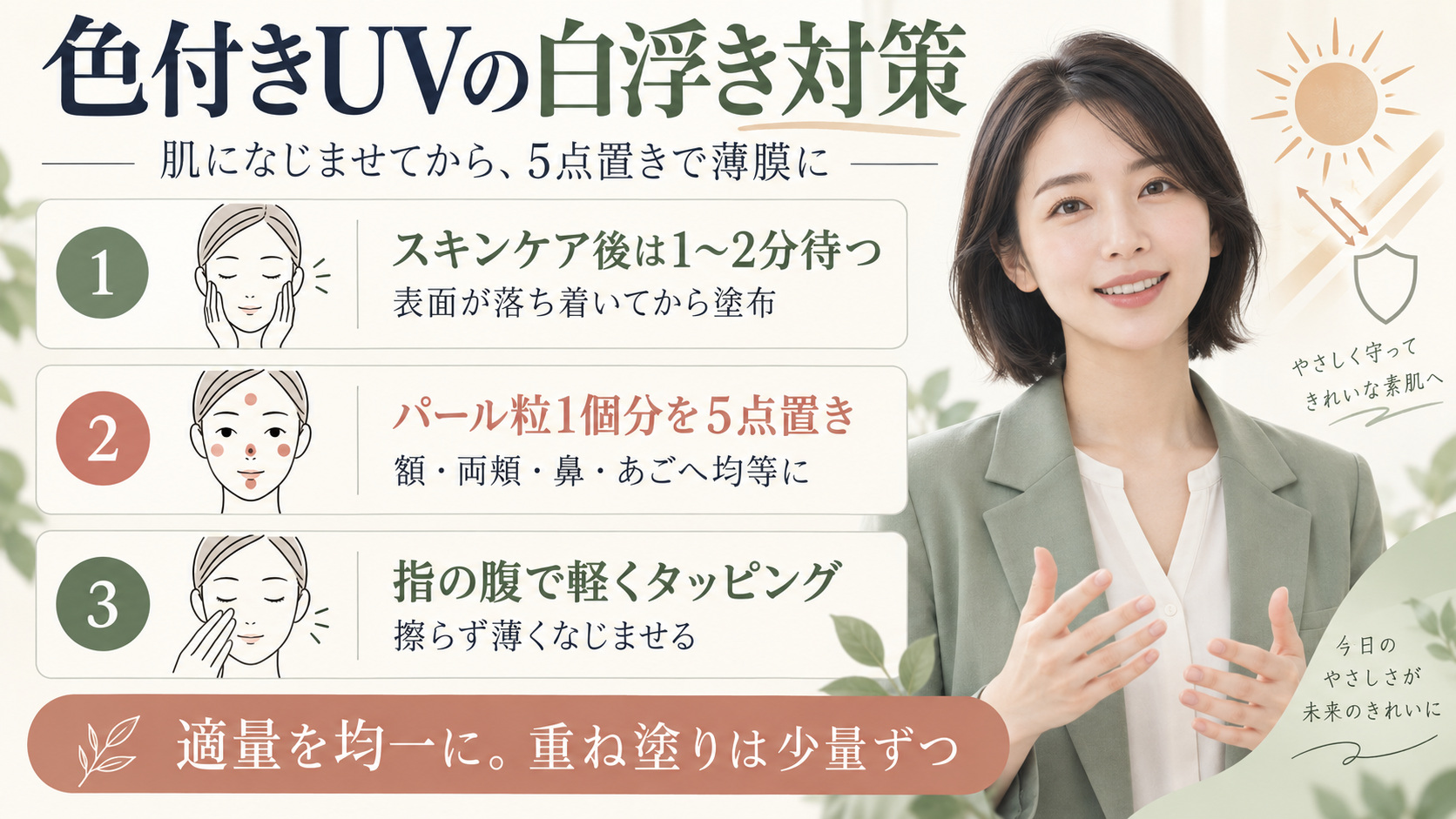 Beauty of Joseonデイスクリーンの使い方｜白浮き対策の記事内容をまとめたアイキャッチ