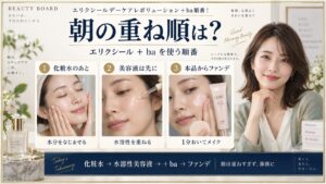 エリクシールデーケアレボリューション+ba順番！朝の正しい重ね方