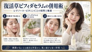 アビブ復活草ビフィダセラムの併用術！レチノールやビタミンCの相性