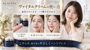 ALAVITAヴァイタルクリームの使い方！ハリ艶を引き出す塗り方手順