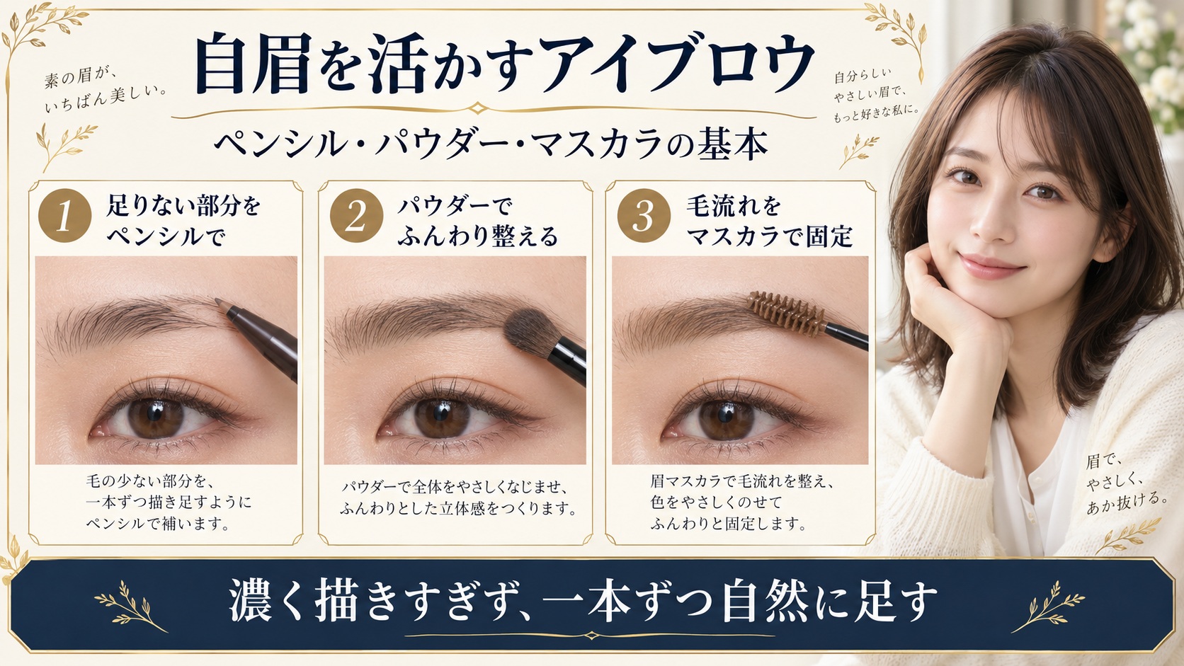 おすすめアイブロウの選び方!自眉を活かして垢抜ける立体眉メイク