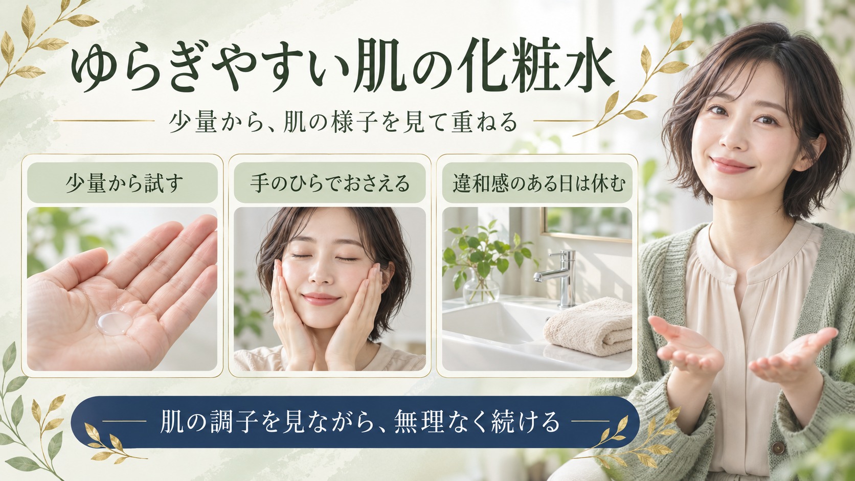 ライスフォース化粧水は敏感肌でも使える？ヒリつきを防ぐ低刺激ケア アイキャッチ