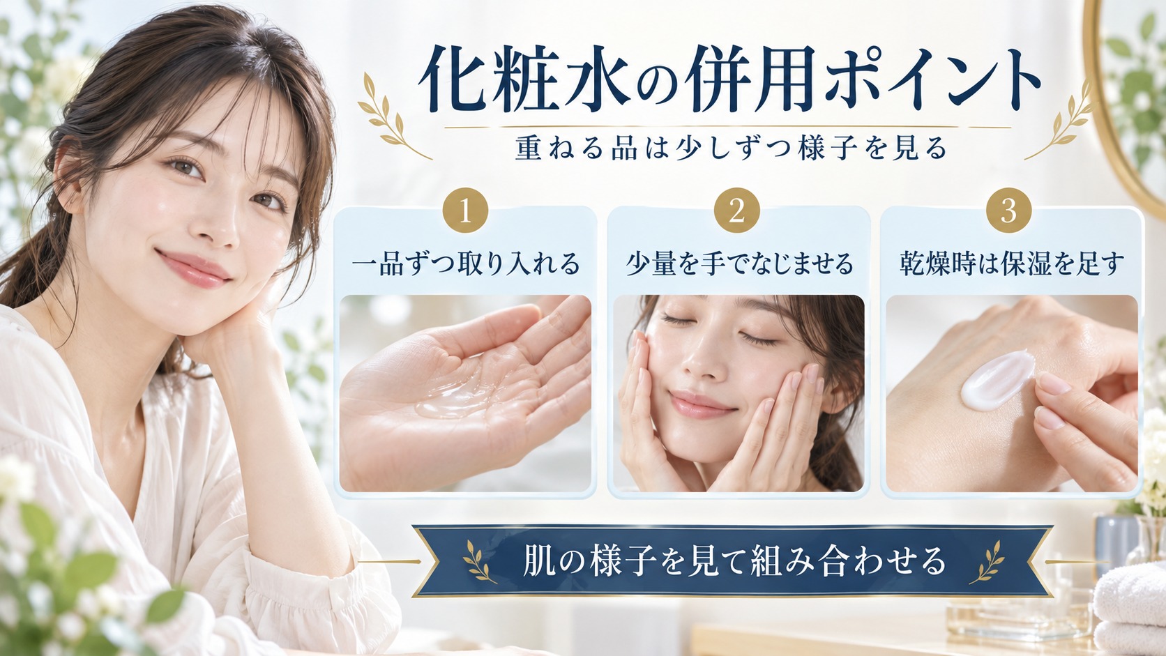 ミューノアージュ モイスチュアチャージローションの併用相性と注意点 アイキャッチ