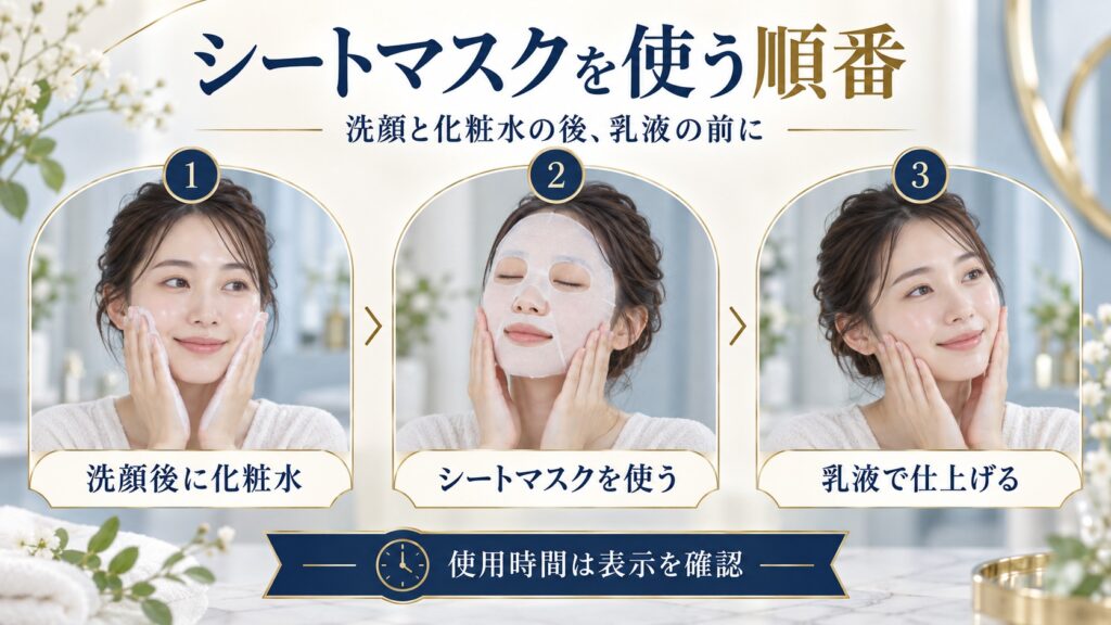 ピュレア クリアエッセンスマスクの順番と効果を引き出す導入手順 アイキャッチ