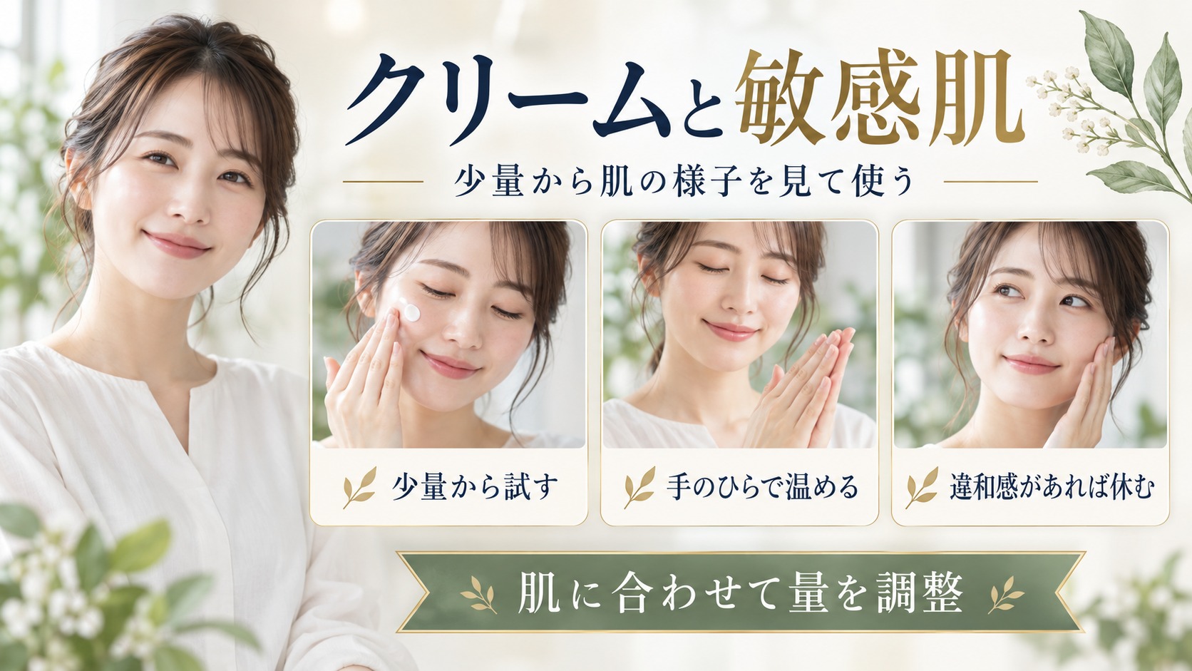 ハリウッド オーキッド ピックアップクリーム敏感肌の選び方と手順 アイキャッチ