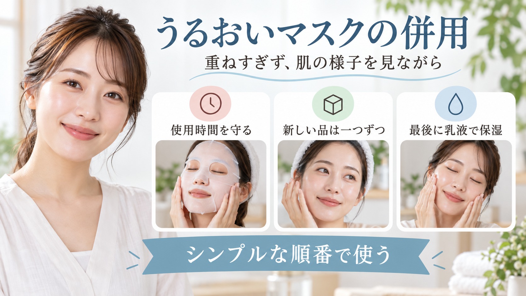 恵の本舗 うるおいマスクの併用術と成分の相性を引き出す手順 アイキャッチ