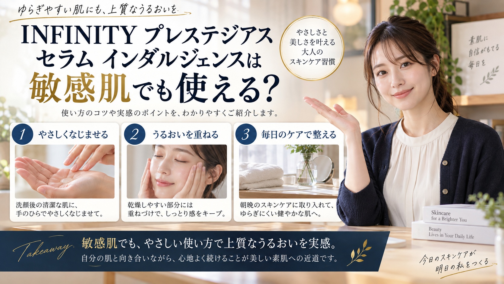 インフィニティ プレステジアス セラム インダルジェンスと敏感肌を解説するBeauty Board