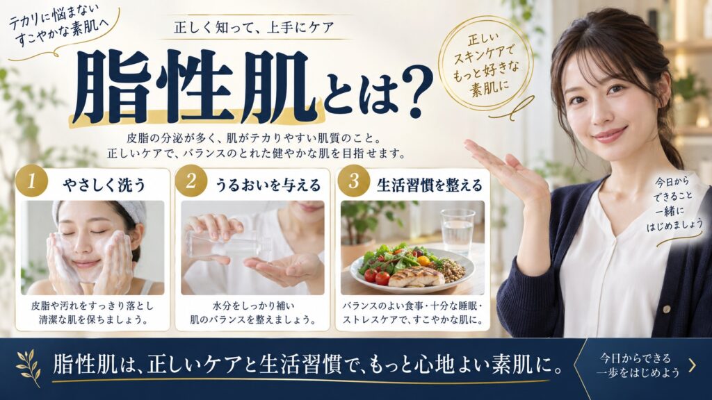 脂性肌とは？皮脂が増える仕組みと、乾燥肌・混合肌との違いを解説を解説するBeauty Board