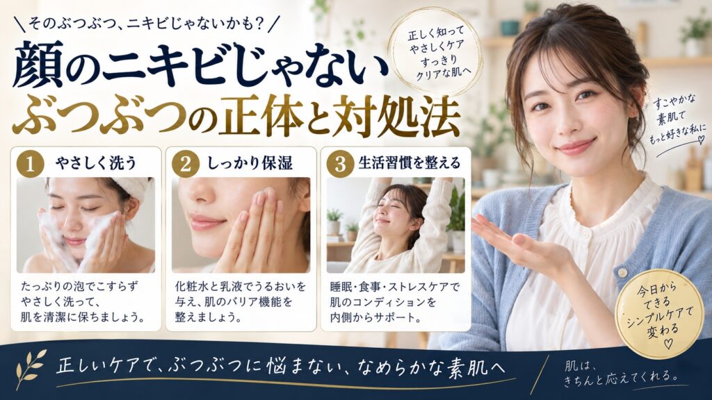 顔のニキビじゃないぶつぶつの正体は？見分け方と正しいスキンケアを解説するBeauty Board
