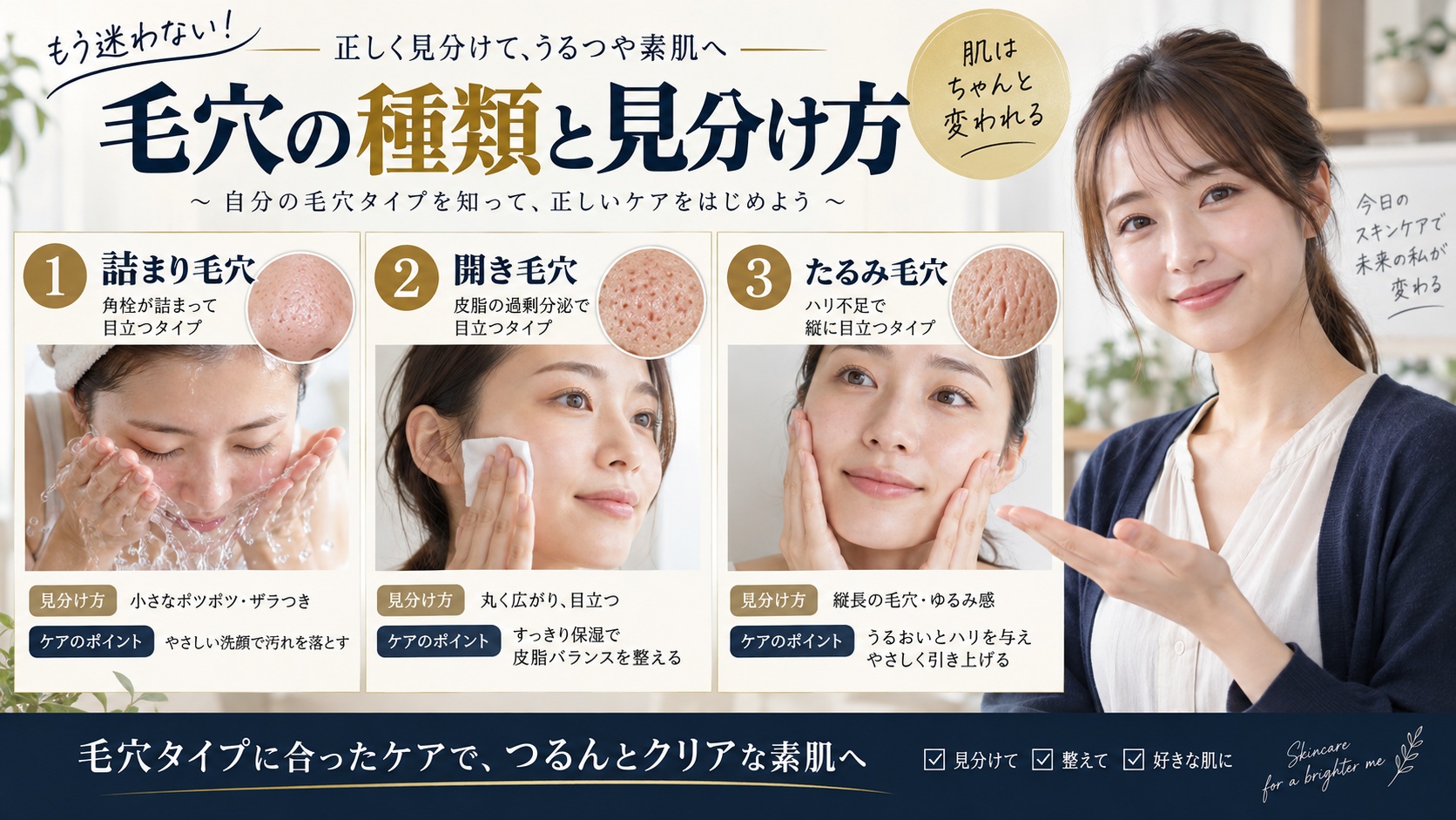 毛穴の種類の見分け方は?鏡・指・光でできる夜の30秒チェックを解説するBeauty Board
