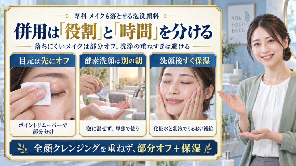 併用は「役割」と「時間」を分ける