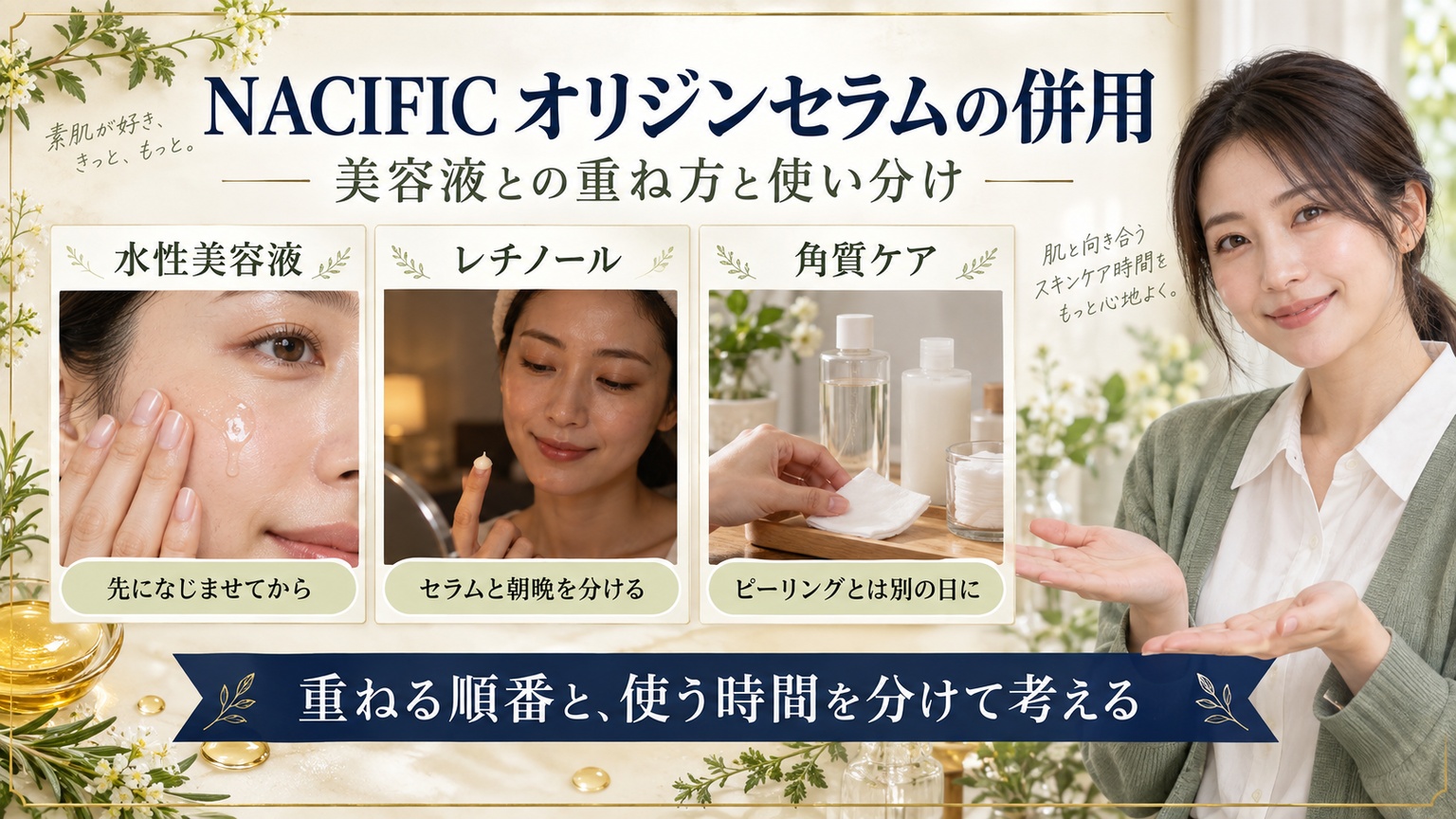 NACIFIC オリジンセラムの併用