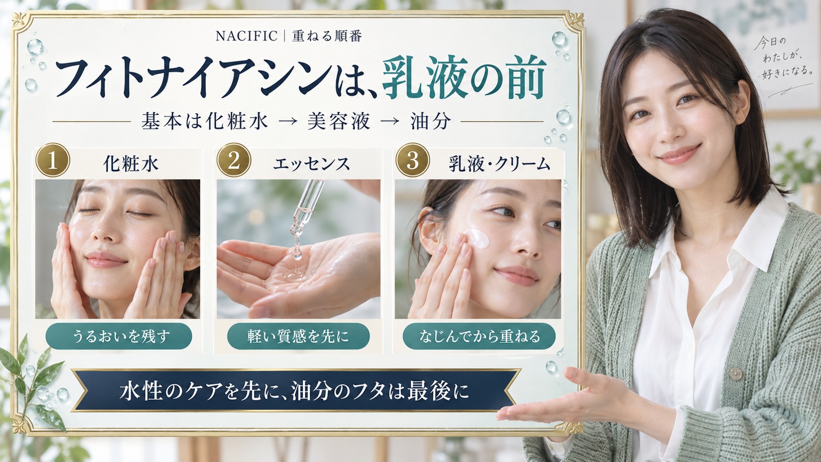 フィトナイアシンは、乳液の前