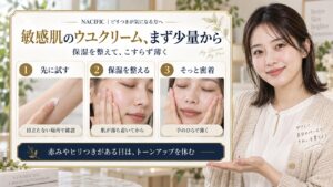 敏感肌のウユクリーム、まず少量から